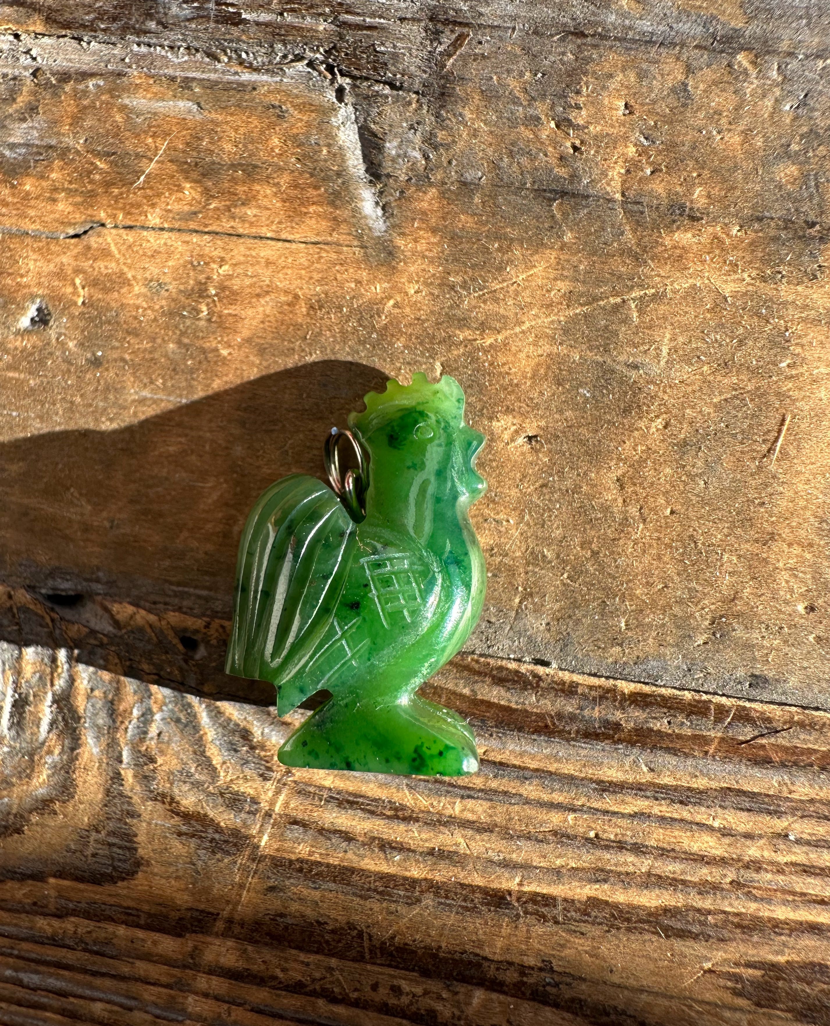 Jade Rooster Pendant - 1