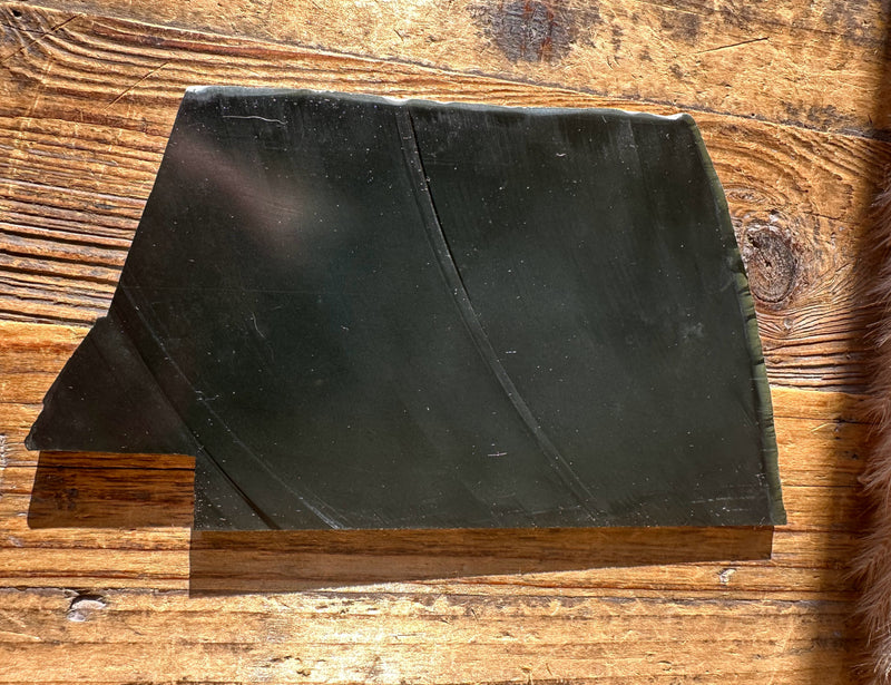 Wyoming Black Jade Slab, 240 Grams