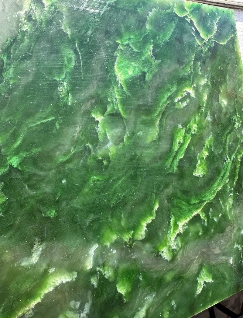 Bright Green Polar Jade Slabs - 2lbs 8oz