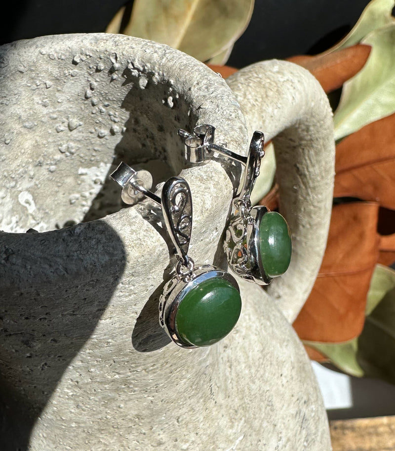 Canadian Jade Earrings, 4974