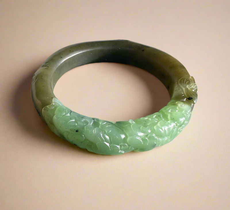 Siberian Jade Bangle 56.5 x 12.5mm