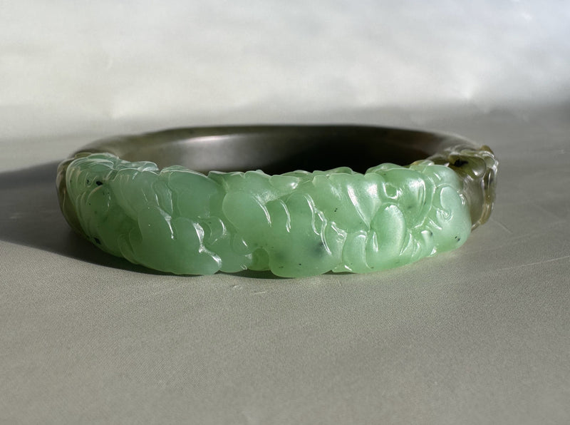 Siberian Jade Bangle 56.5 x 12.5mm