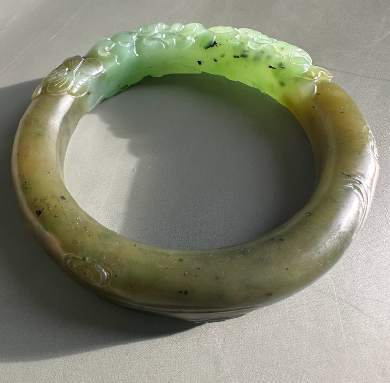 Siberian Jade Bangle 56.5 x 12.5mm