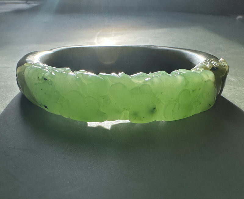 Siberian Jade Bangle 56.5 x 12.5mm