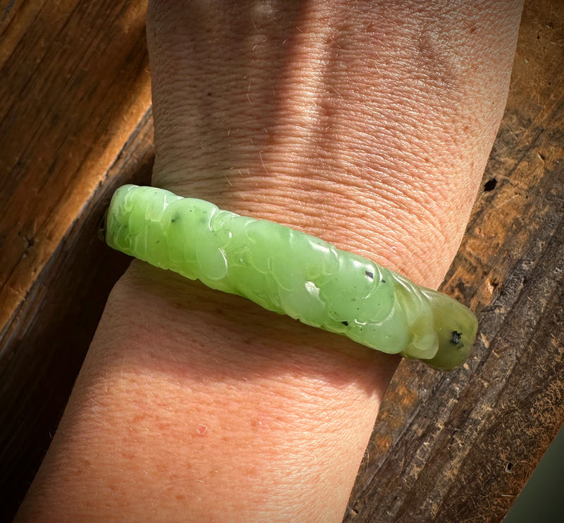 Siberian Jade Bangle 56.5 x 12.5mm