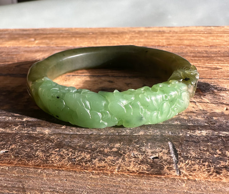 Siberian Jade Bangle 56.5 x 12.5mm