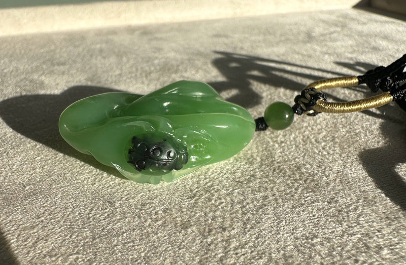 AA Apple Green Siberian Jade Pendant