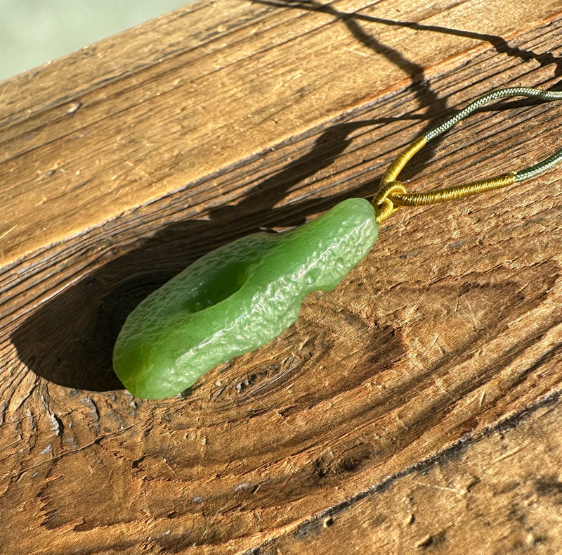 A+ Apple Green Siberian Abstract Pendant*