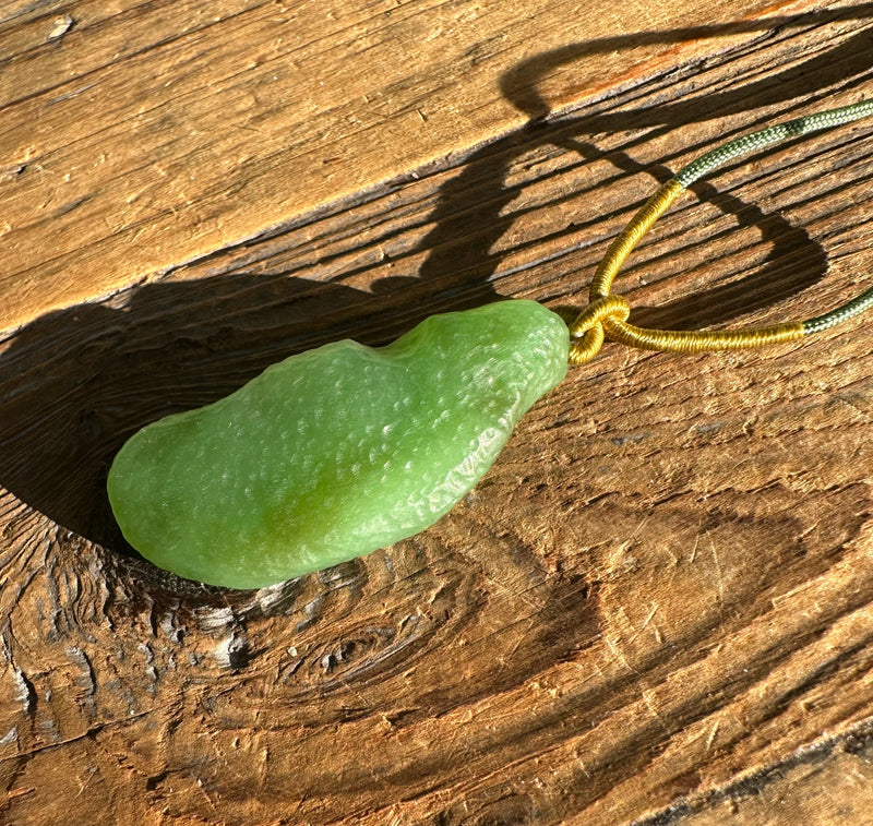 A+ Apple Green Siberian Abstract Pendant*