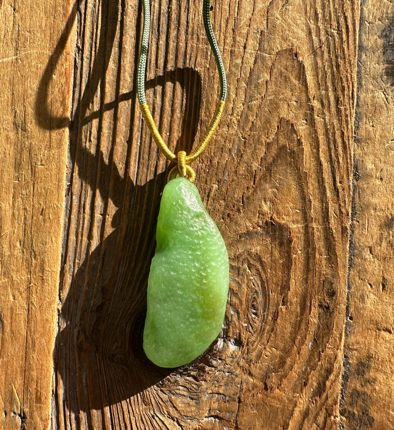 A+ Apple Green Siberian Abstract Pendant*