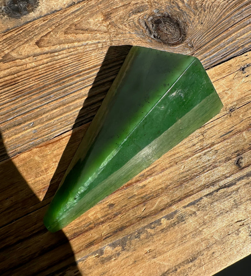 Polished Canadian Jade Specimen, 105grams