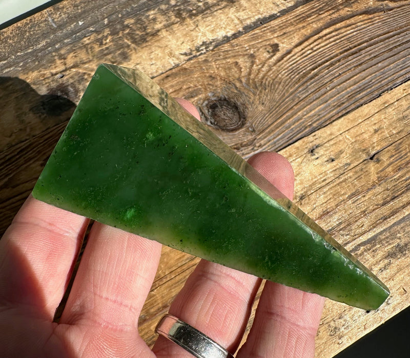 Polished Canadian Jade Specimen, 105grams