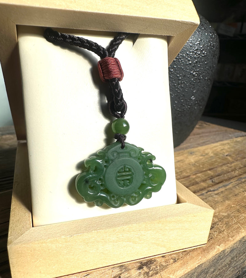 Canadian Jade Dragon Jade Pendant, 33mm*