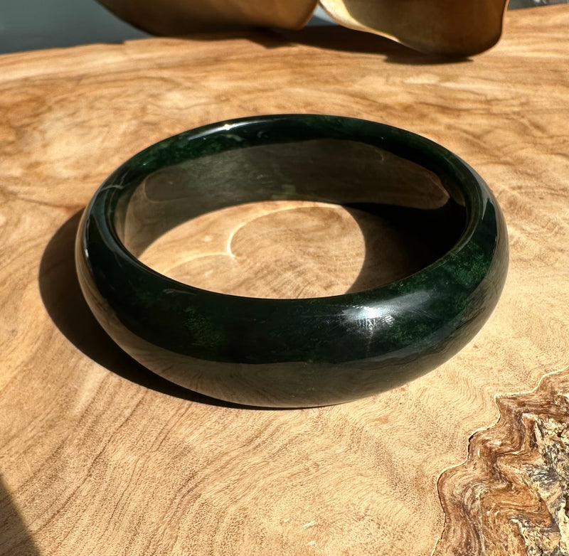 Dark Midnight Green Ogden Bangle - 55x18mm As Is