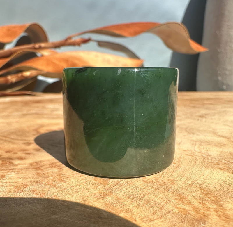 Canadian Jade Thumb Ring, Size 13.5*