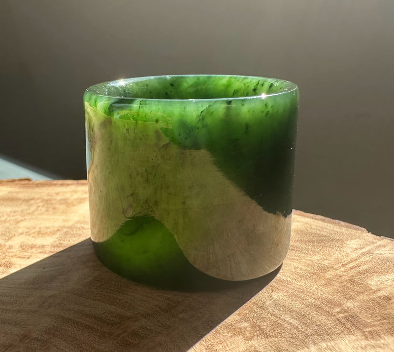 Canadian Jade Thumb Ring, Size 13.5*