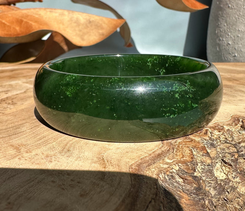 Canadian Jade Bangle, 57.5 x 19.5mm