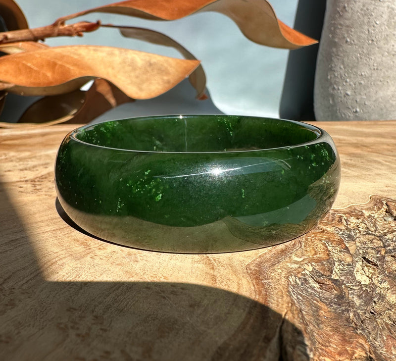 Canadian Jade Bangle, 57.5 x 19.5mm