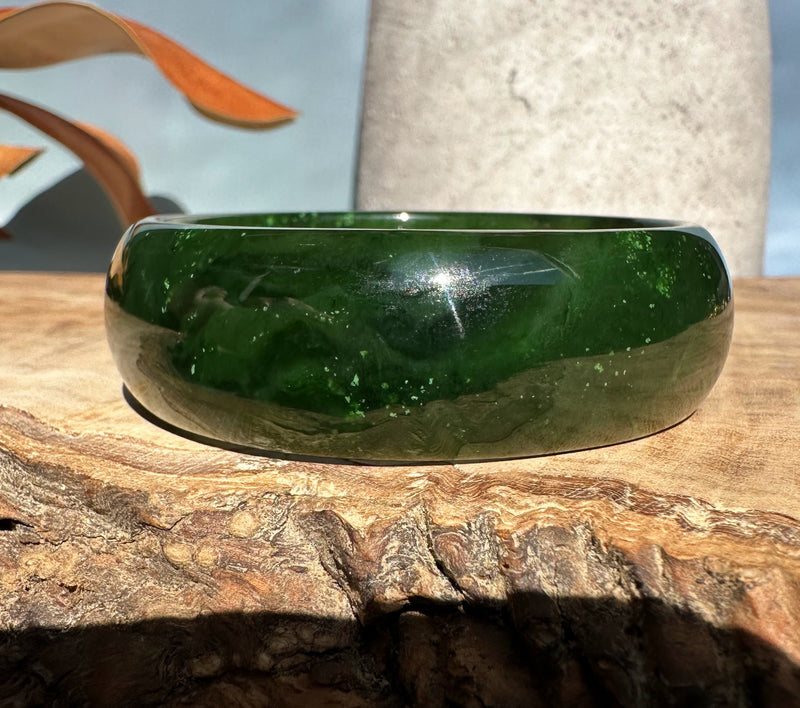 Canadian Jade Bangle, 57.5 x 19.5mm