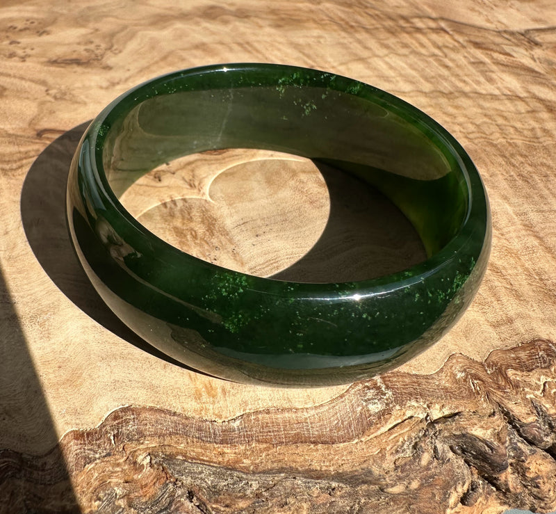 Canadian Jade Bangle, 57.5 x 19.5mm