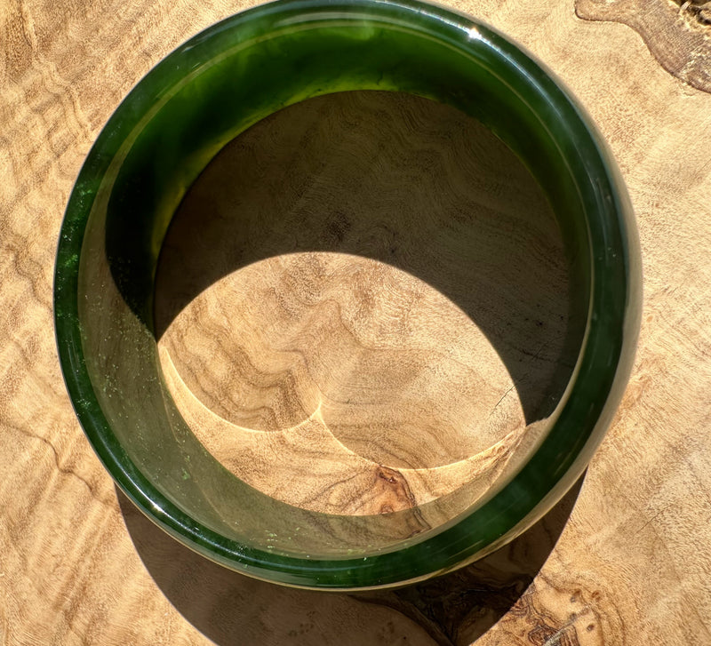 Canadian Jade Bangle, 57.5 x 19.5mm