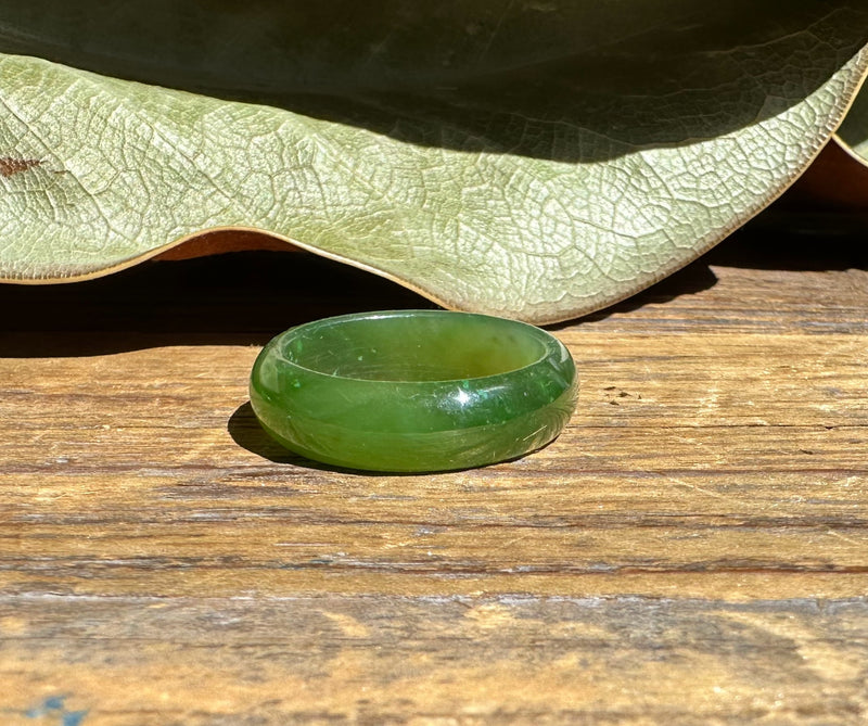 Jade Band Ring 6mm - Size 8.5 only