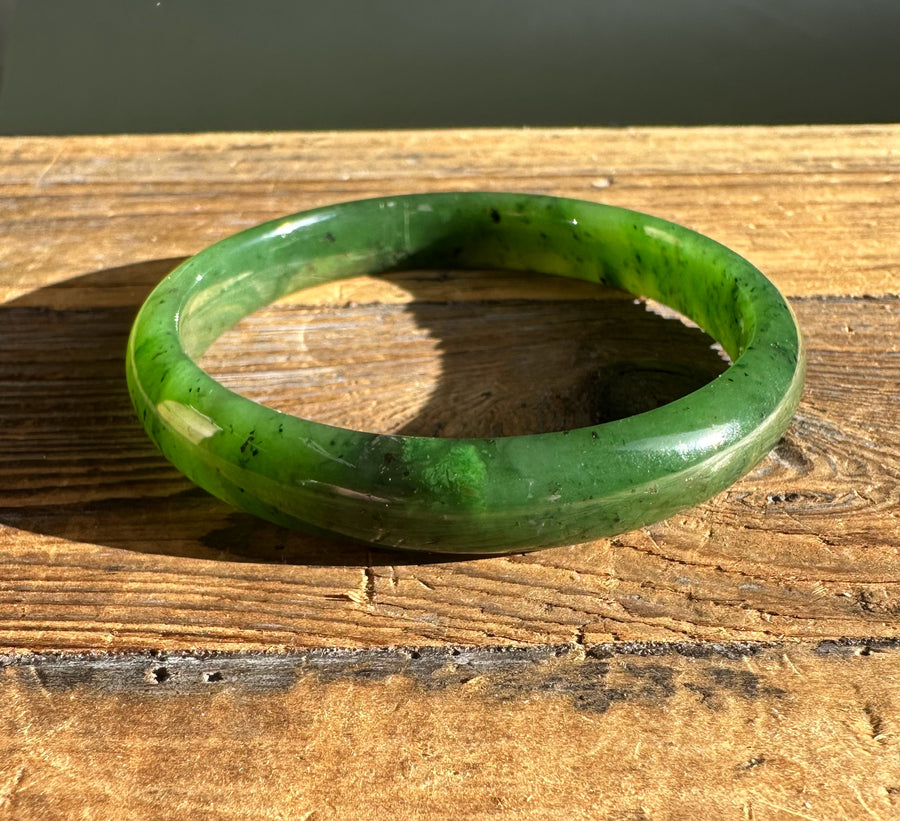 55mm Nephrite Jade Green hotsell Bangle Natural Grade A H00989