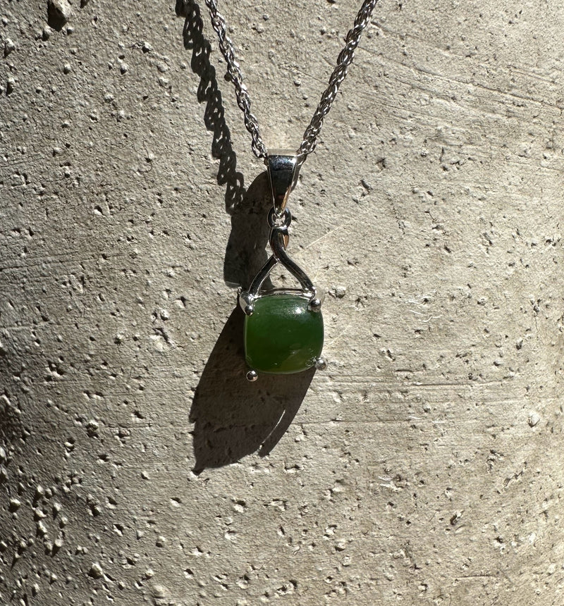 Canadian Jade Silver Pendant, 4150