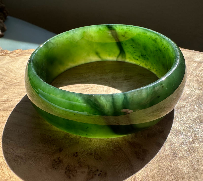 Canadian Jade Bangle - 54 x 24mm