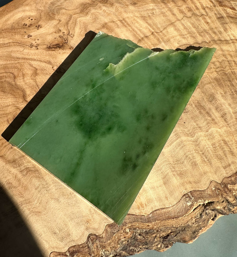 A+ Siberian Nephrite Jade Slab, 115gram