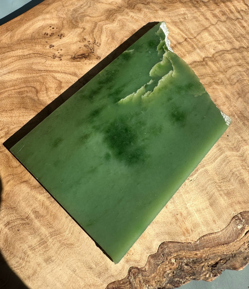 A+ Siberian Nephrite Jade Slab, 115gram