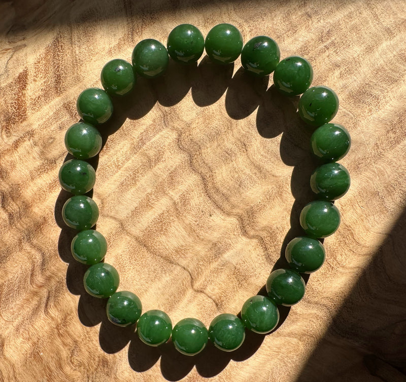 8mm Siberian Jade Bead Bracelet A+ Quality*