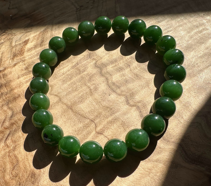 8mm Siberian Jade Bead Bracelet A+ Quality*
