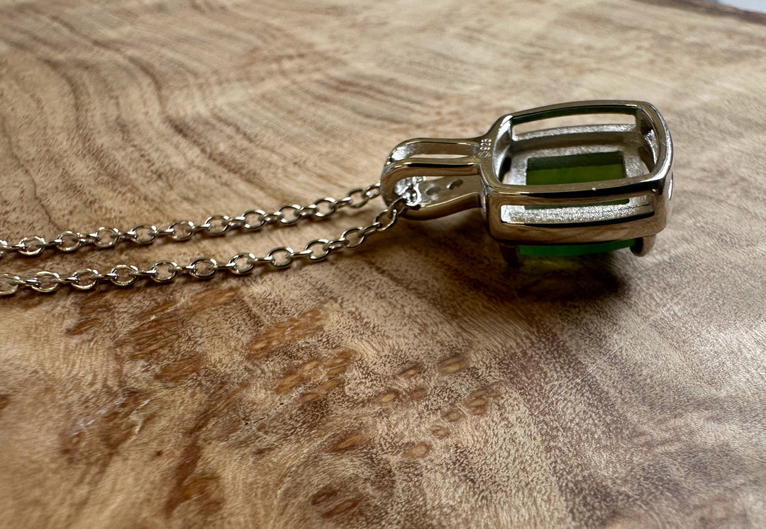 Canadian Jade Pendant with CZ 5560 – Jade Mine