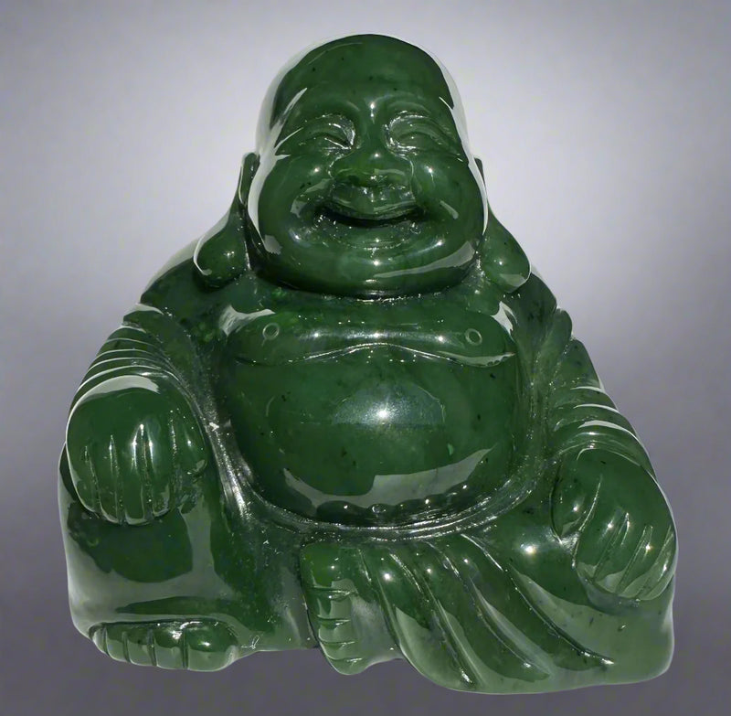 A Grade Happy Jade Buddha, 5"*
