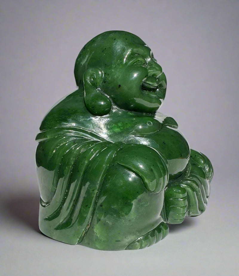 A Grade Happy Jade Buddha, 5"*