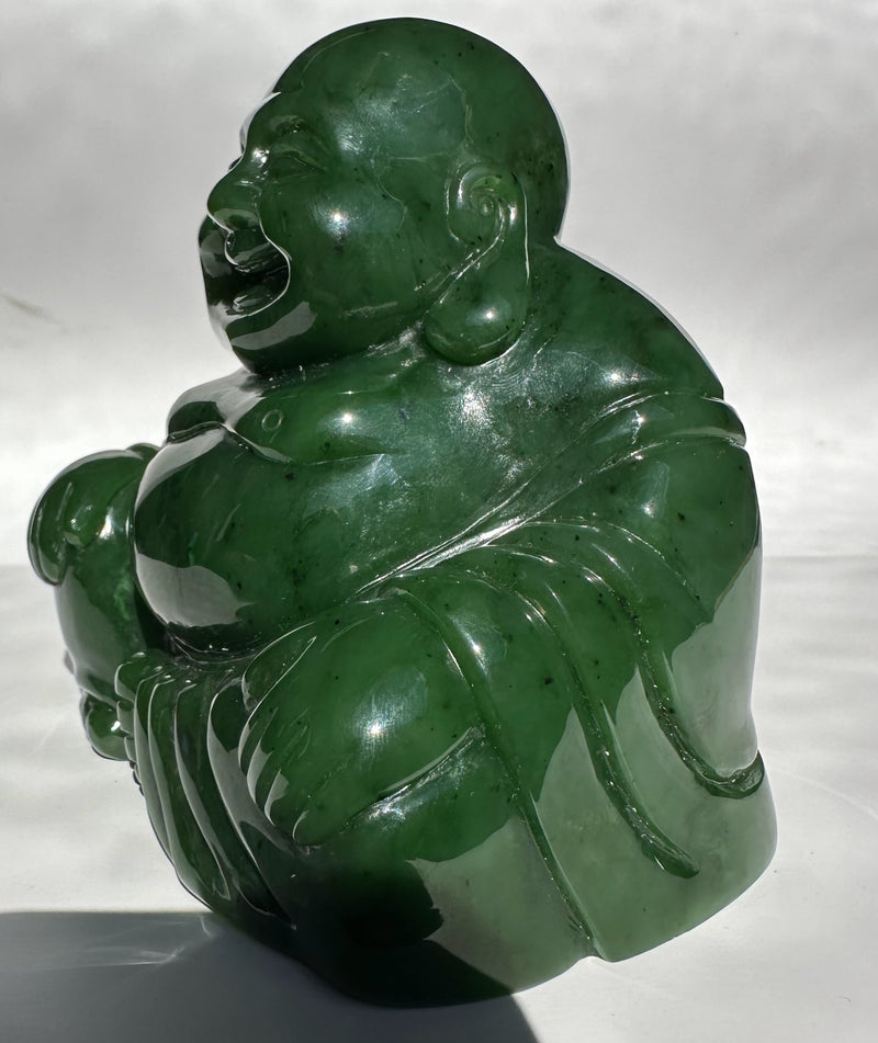 A Grade Happy Jade Buddha, 5"*