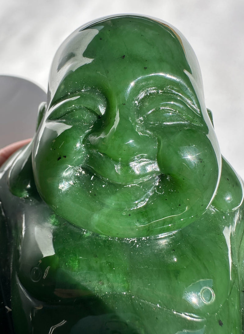 A Grade Happy Jade Buddha, 5"*