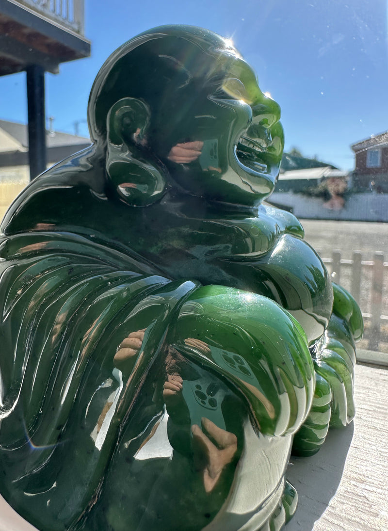 A Grade Happy Jade Buddha, 5"*