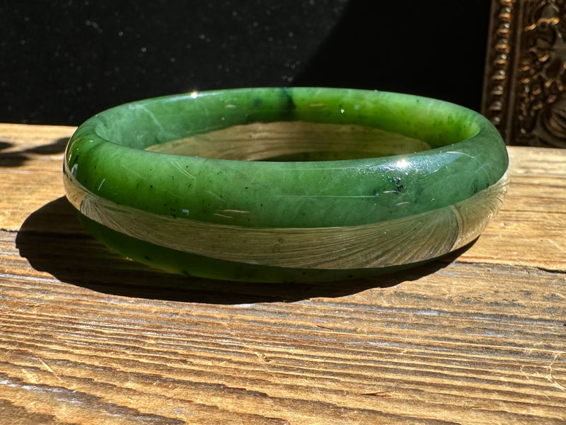 Canadian Jade Bangle 65 x 17.5mm