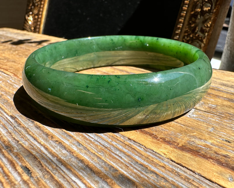 Canadian Jade Bangle 65 x 17.5mm