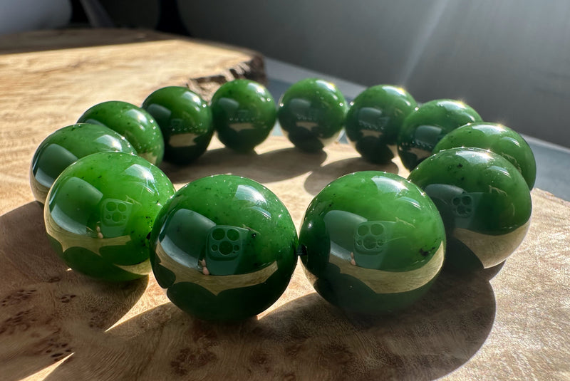 18mm A Grade Jade Bead Bracelet*