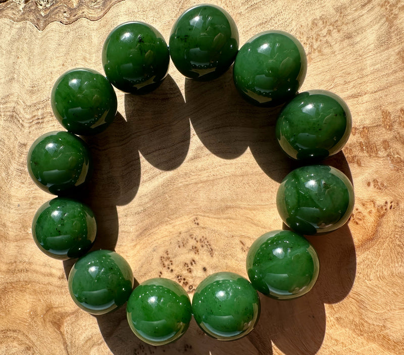 18mm A Grade Jade Bead Bracelet*
