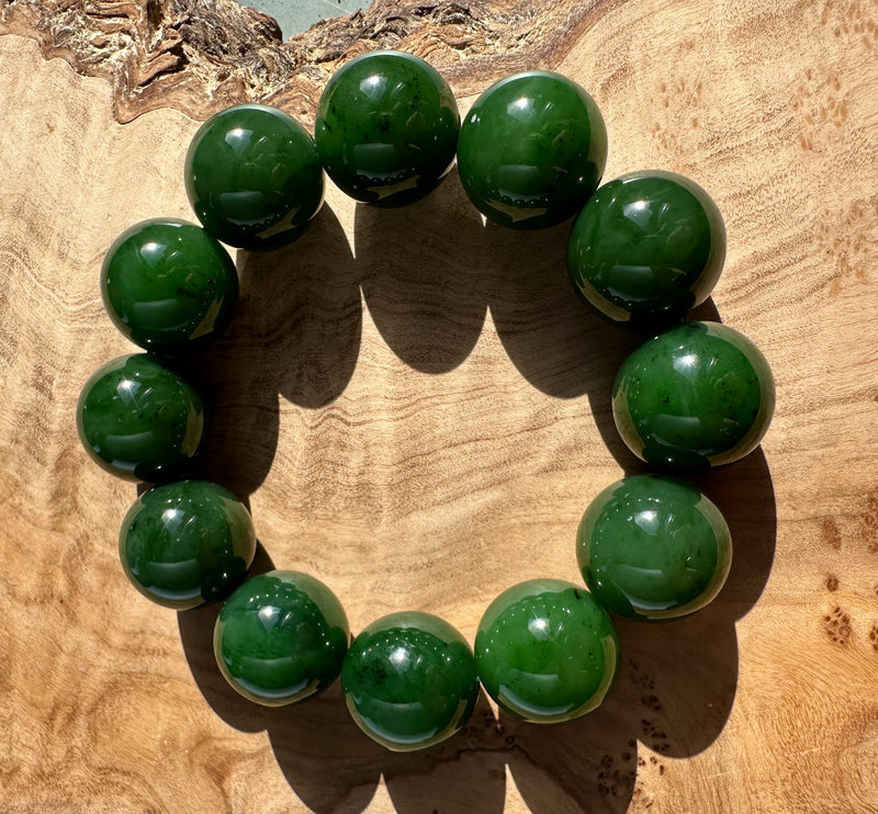 18mm A Grade Jade Bead Bracelet*