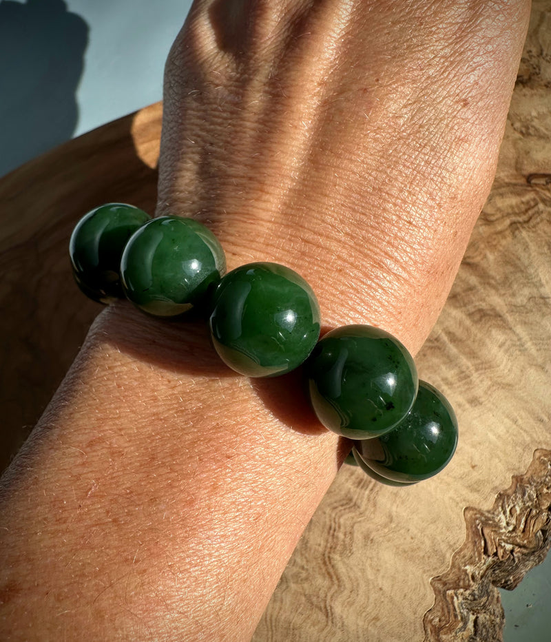 18mm A Grade Jade Bead Bracelet*