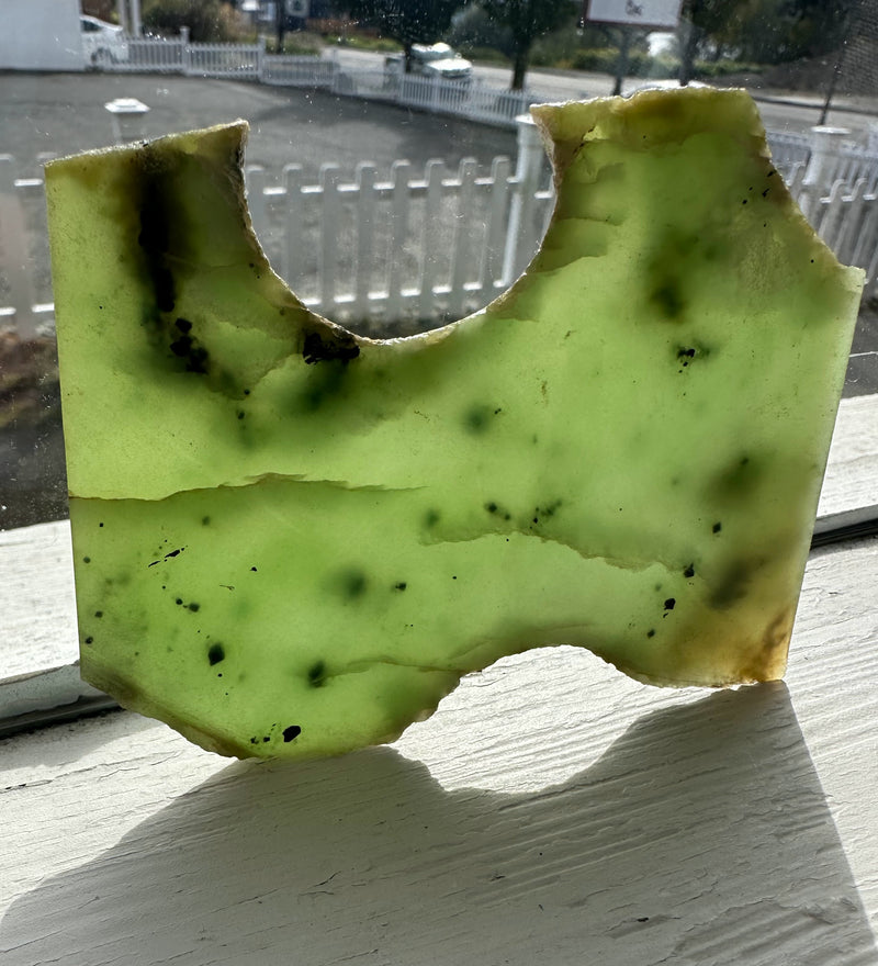 Siberian Nephrite Jade Slab, 95grams