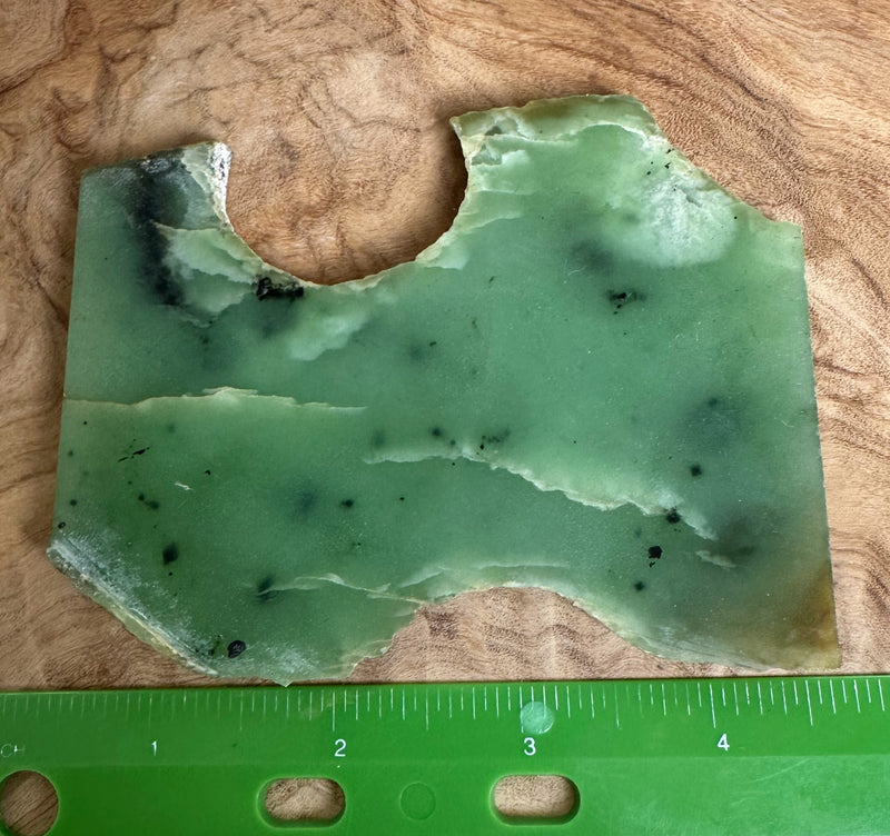 Siberian Nephrite Jade Slab, 95grams