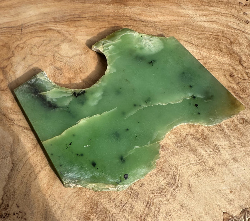Siberian Nephrite Jade Slab, 95grams