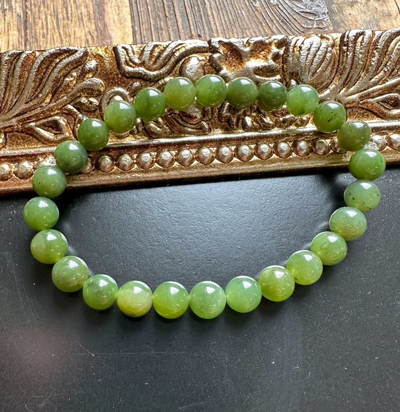 8mm Bead Bracelet, 7.5"