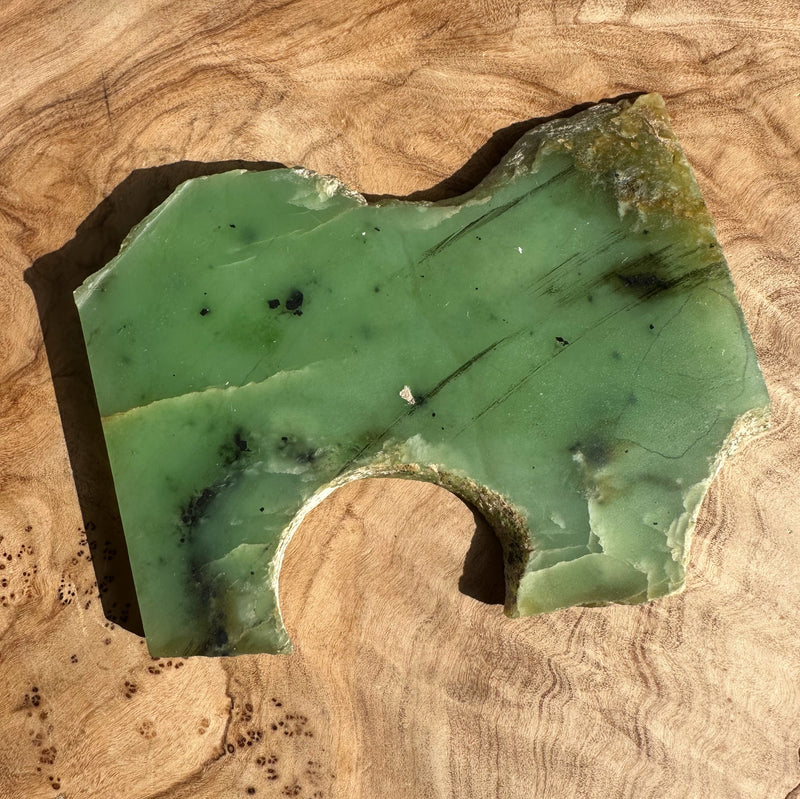 Siberian Nephrite Jade Slab, 95grams